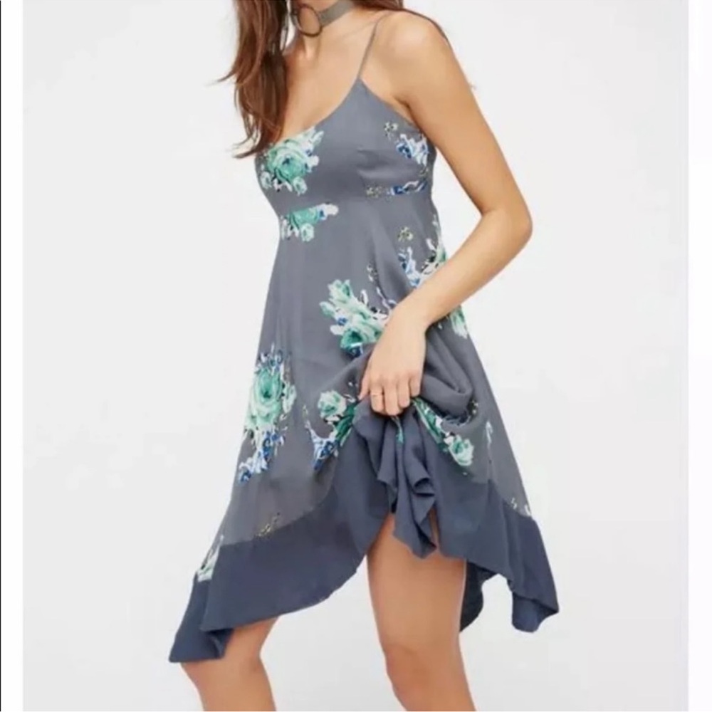 Free People Faded Bloom Mini Dress